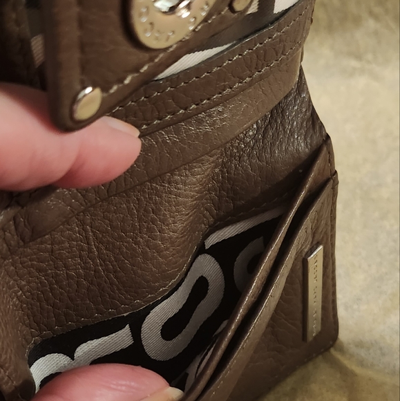 Marc by Marc Jacobs Double Sided Leather Wallet Brown 5" X 4" - Picture 14 of 15